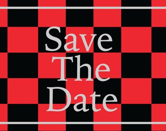 Buffalo Plaid Save The Date