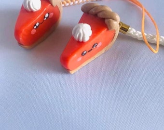 Pumpkin Pie Charms, Backpack Charms, Kawaii Phone Charms, Tamagotchi Charms, Planner Charms