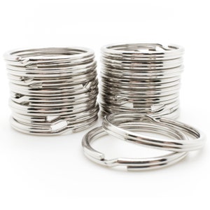 1000pcs Key Rings Split Rings Keychain 28mm 1-1/8&quot; D heavy duty rings