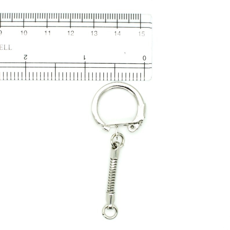 100 Key Chains Snake Chain With Snap End Jump Ring for Etsy