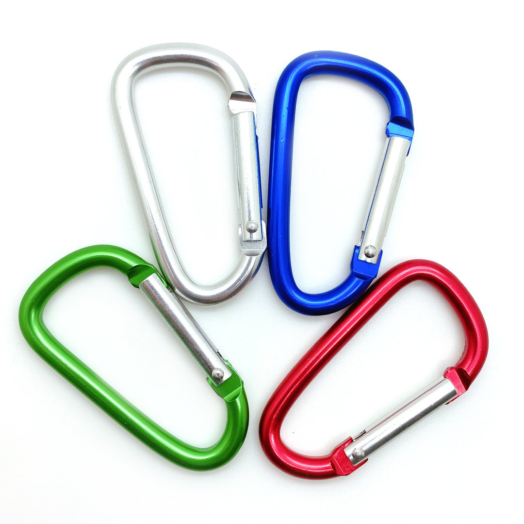 2.25 Round Edge Carabiner Clip Spring D Clip Aluminum Anodized Hook Etsy Canada