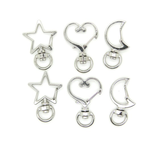 10pcs Metal Snap Hook Lobster Clasp Lanyard Pendant For Keyring Keychain Jewelry