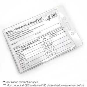 Covid 19 Vaccination Record Card Holder - CDC Vaccine Card