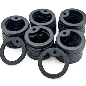 100 pcs Black Military Army ID Dog Tag Silicone Silencer Rubber to silence it from making noise or rattling