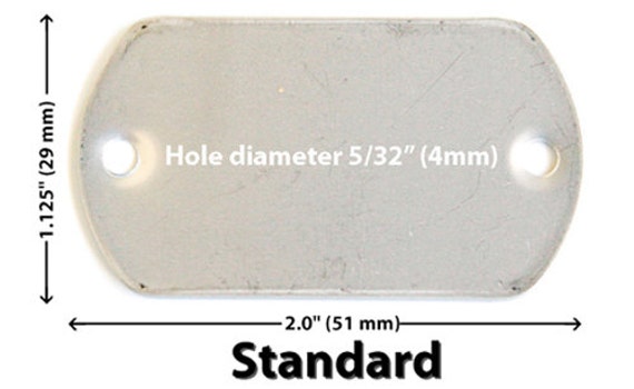 2-Hole Stainless Steel Dog Tags | Dog Tag Blanks