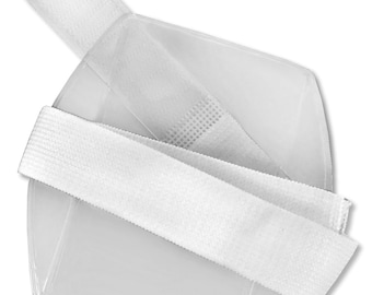Armband ID Badge Holder with White Elastic Strap (Pack of 50)