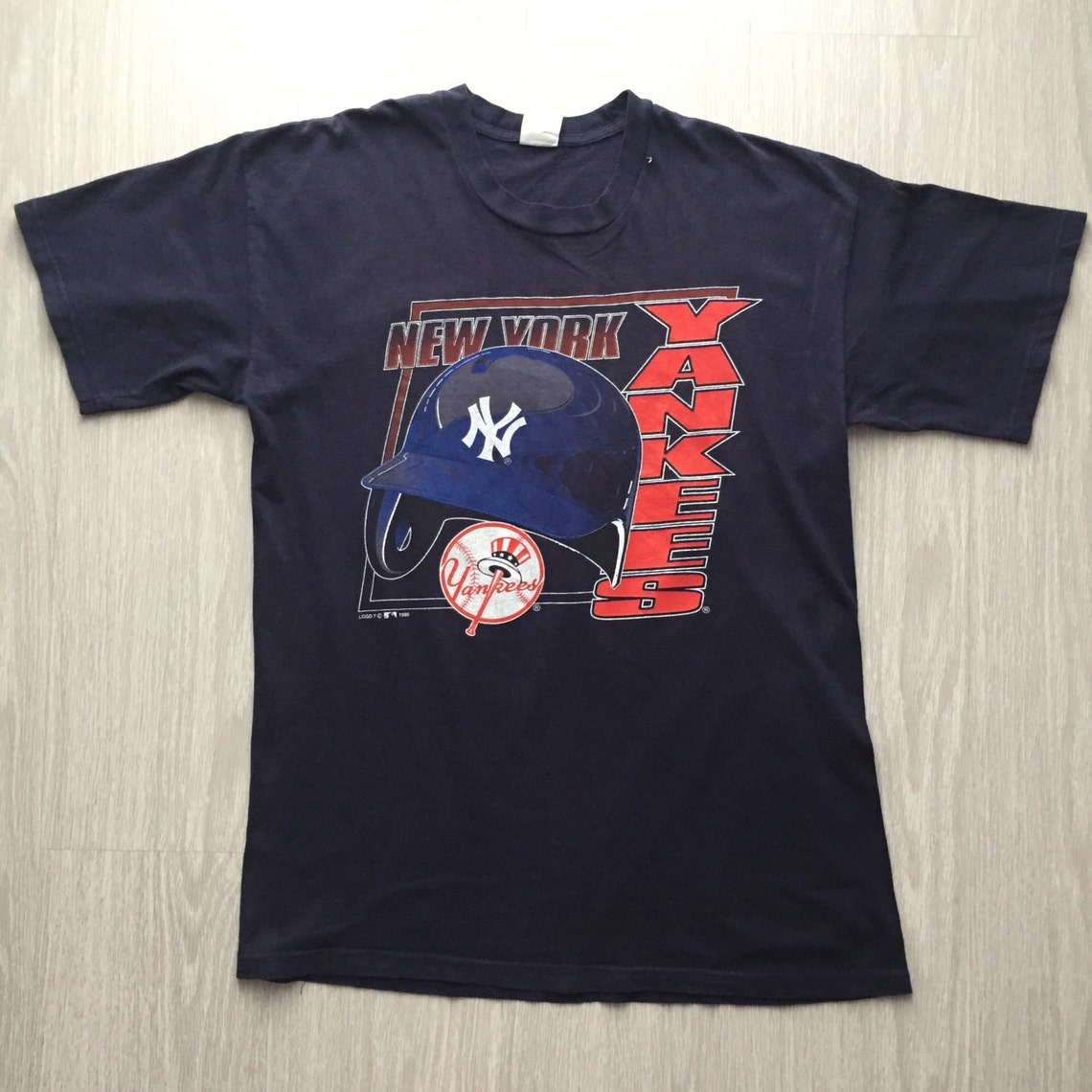 Vintage New York Yankees T Shirt Logo 7 MLB Basketball Team Etsy