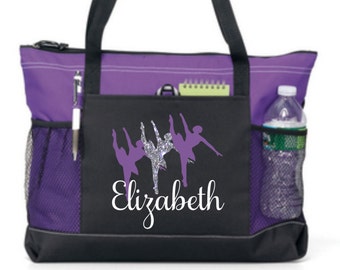Girl Dance Tote, Personalized Dance Bag, Custom Dance Bag, Tween Dance bag, Teen dance bag