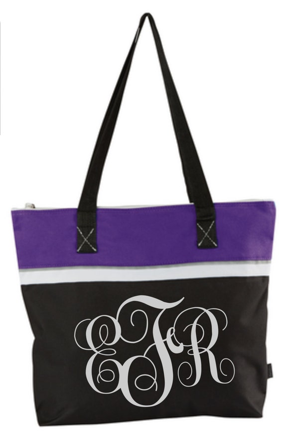 Girls monogrammed Tote Personalized Bag Custom Bag Tween Etsy