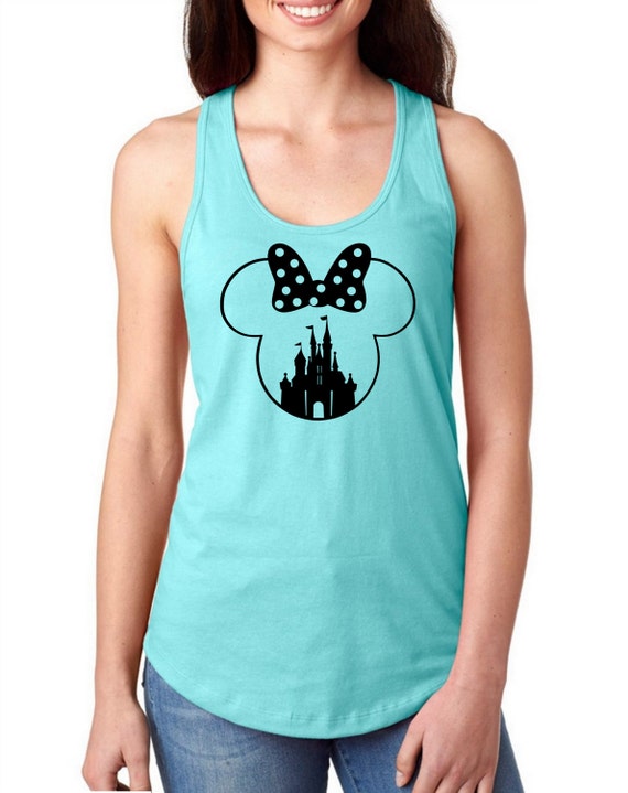 Minnie Castle Shirt Minnie womens shirt Mouse Tank Custom | Etsy