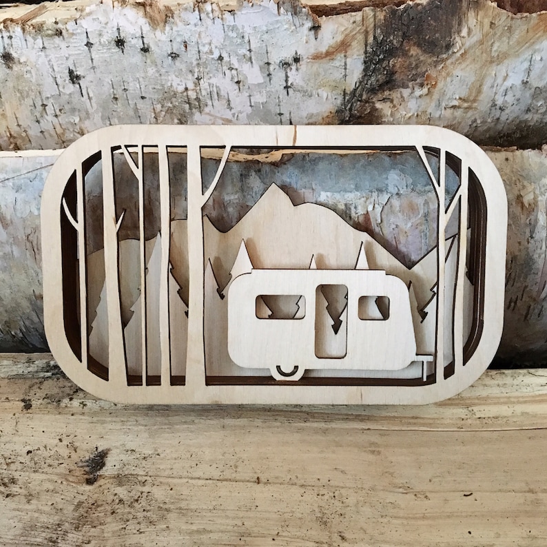 Laser Cut Dioramas / Winter Cabin / Aframe / City of Edmonton Etsy