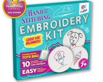 Hand Stitching Embroidery Kit for Beginners