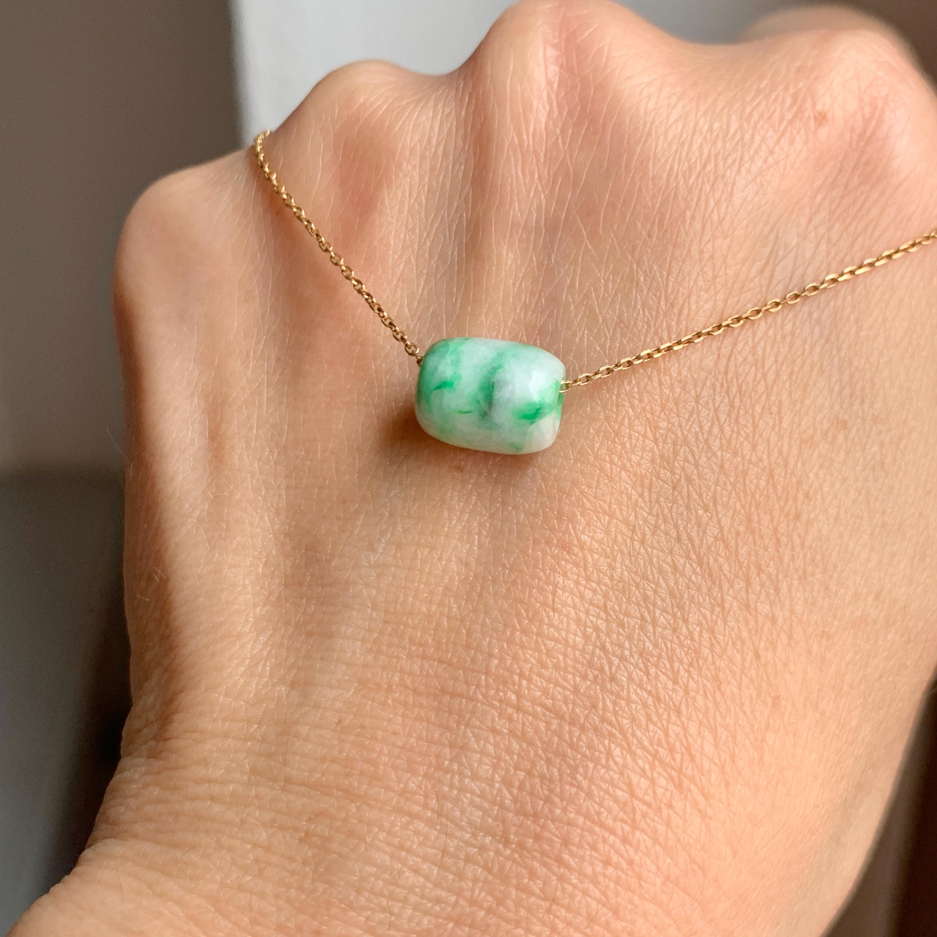 A級天然インペリアルフローラル翡翠バレル No.172548、ルルトン