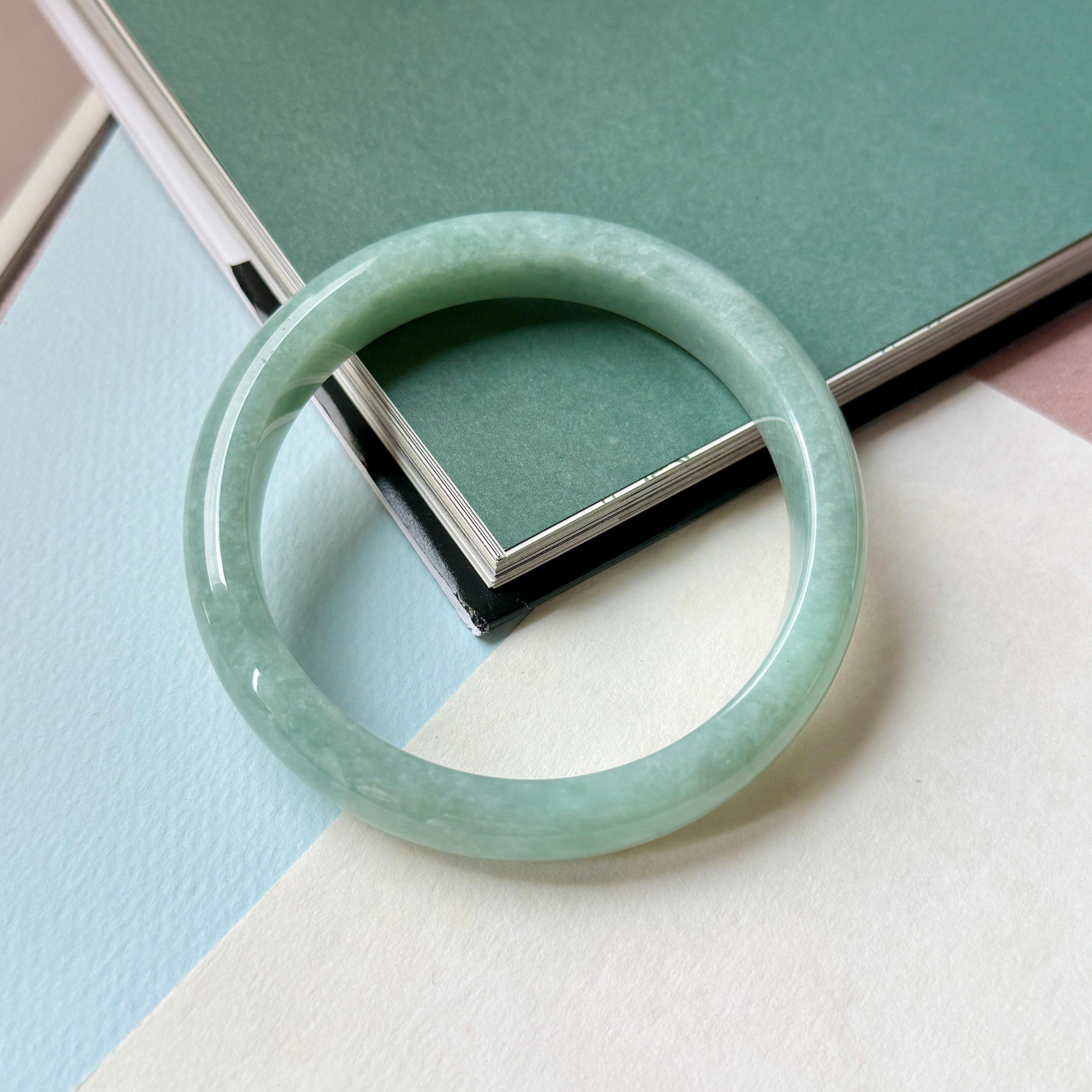 青緑色翡翠バングル 65mm Aグレード 青緑色翡翠 モダンラウンドバングル No.152150 - Etsy 日本