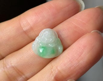 Aグレード天然苔雪翡翠仏像ペンダント No.172916 - Etsy 日本