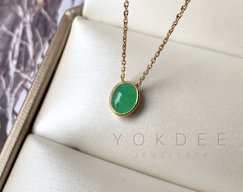 A-Grade Apple Green Jadeite MINI.malist Pendant No.172159