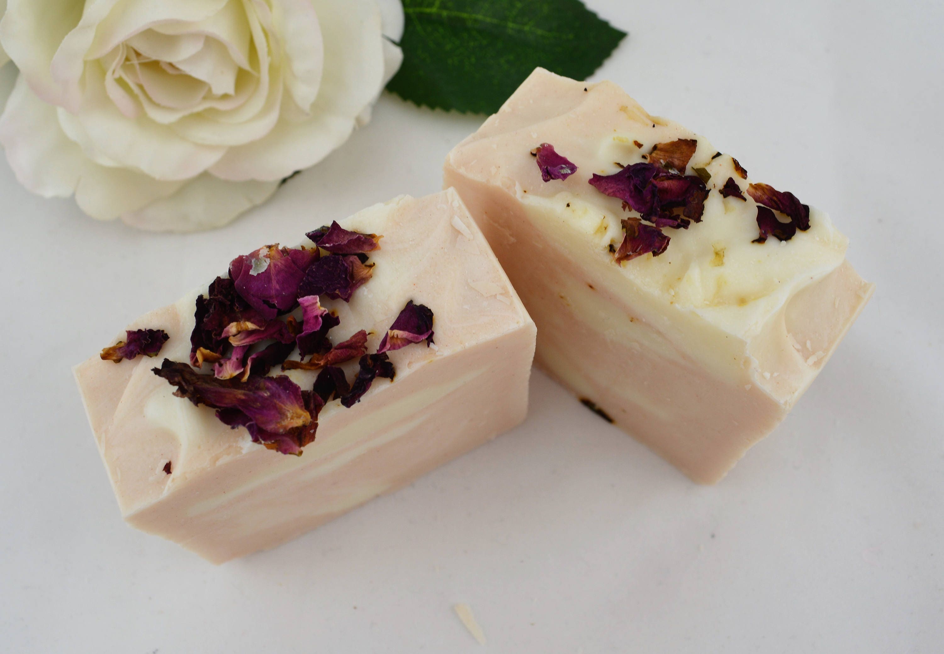Rose Soap Rose Scented Artisian Soap Rose Petal Soaps Etsy