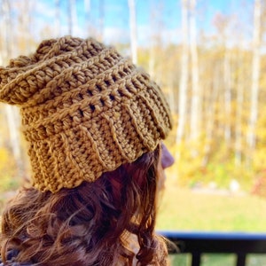 CROCHET PATTERN Yesena Toque Instant Digital Download PDF Hipster, Intermediate, Trendy, Stylish, Versatile image 3