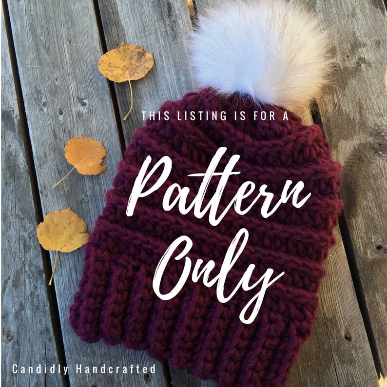 CROCHET PATTERN Yesena Toque Instant Digital Download PDF Hipster, Intermediate, Trendy, Stylish, Versatile image 1