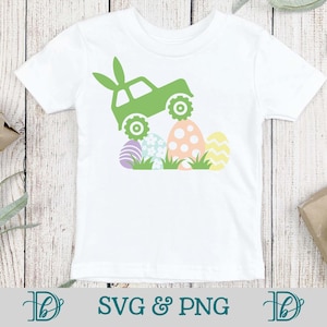 Ei Klettern Geländewagen, SVG, PNG, Kinder Ostern T-Shirts, Osterhasenohren SVG Design, Osterei Jagd Shirt, Baby Jungen Kleinkind Outfit