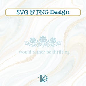 Eu preferiria estar comprando em brechós (SVG + PNG), design inspirado em Pyrex vintage (download digital)