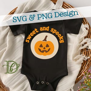 Galleta de calabaza dulce y espeluznante SVG + PNG, diseño de linterna de Halloween para niños (descarga digital)