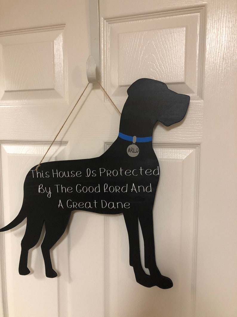 Great Dane Door Hanger Etsy