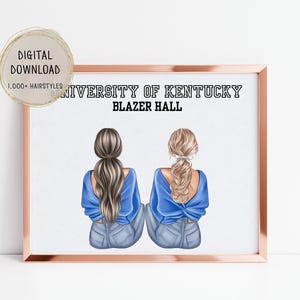 Dorm Decor Gift for Roommates Print Personalized Roomies gifts Dorm Decor for college Girls Roomie Print Dorm Roommate Gift