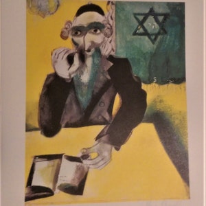 Marc Chagall, pencil signed, original lithograph from 1912, &quot;The Pinch of Snuff&quot;