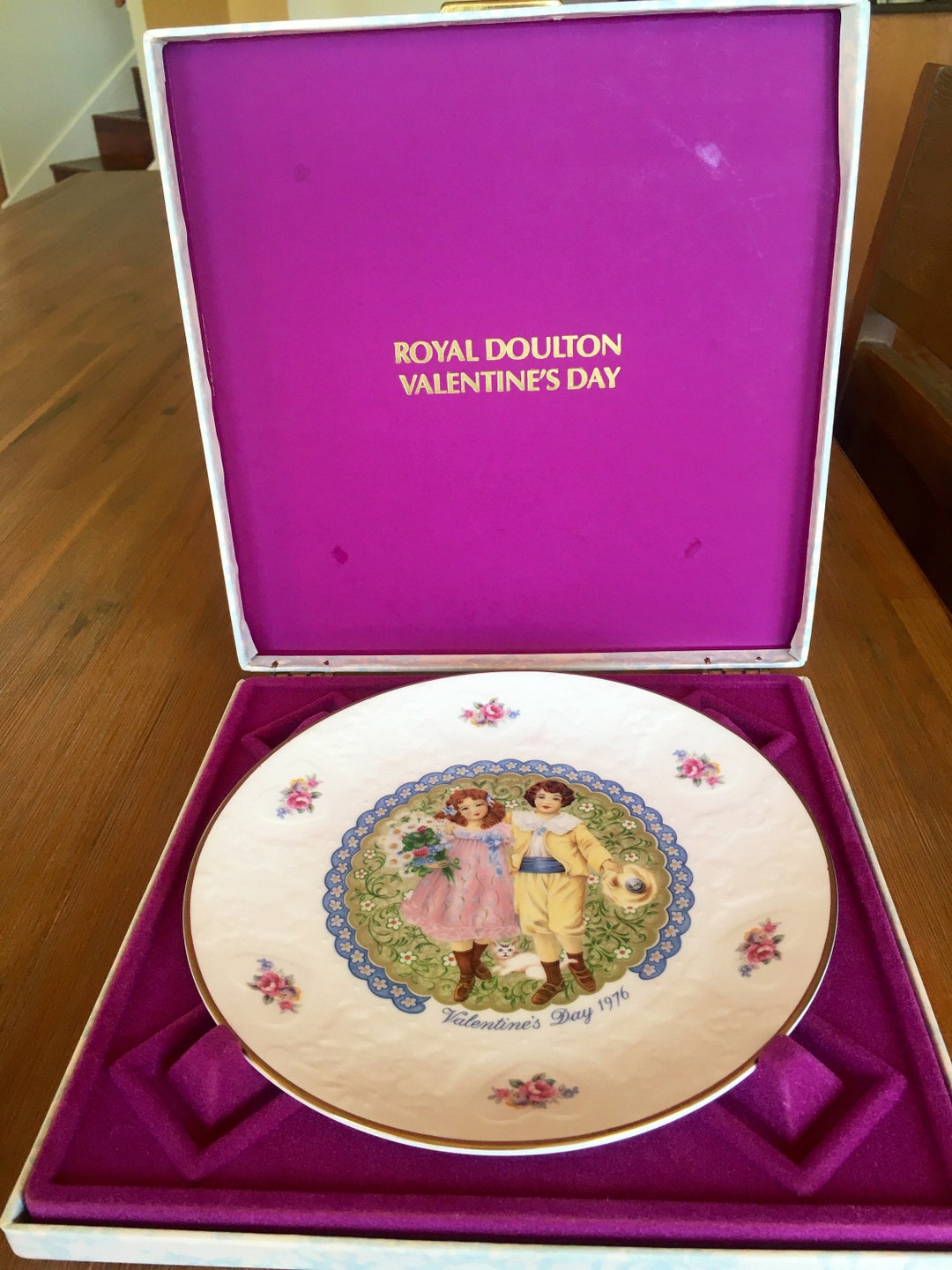 Royal Doulton Valentines Day 1976 Plate Vintage With Box Etsy