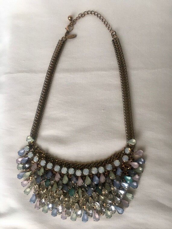 Natasha Bib Necklace, Statement Necklace, Vintage - image 3