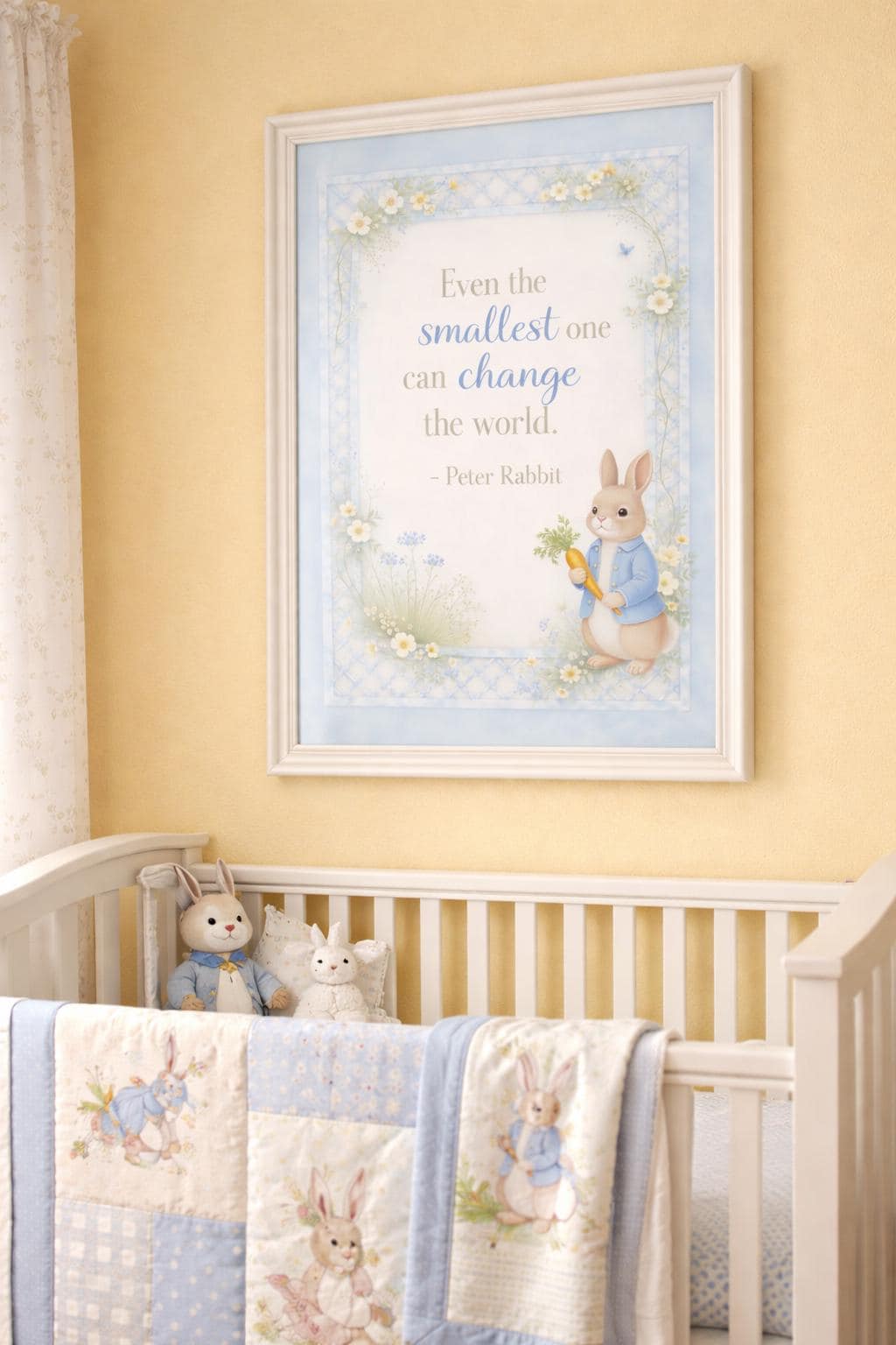 Peter Rabbit Sign - Peter Rabbit Quote Nursery Wall Sign - Even the ...