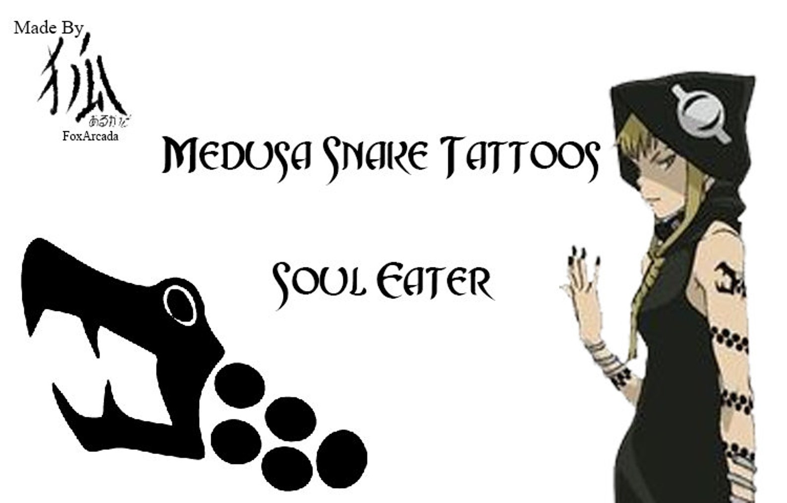 8. "Soul Eater Medusa Tattoo" - wide 7