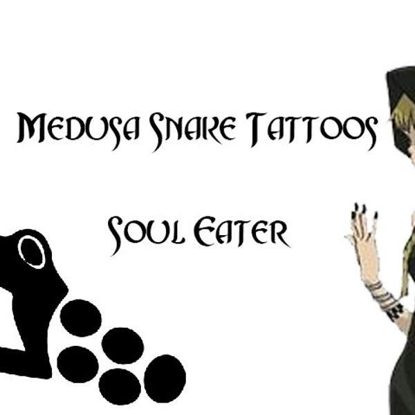 Medusa Soul Eater Cosplay tymczasowe pliki tatuaży