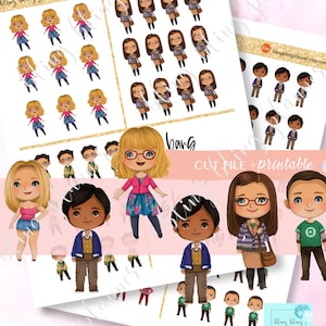 BIG BANG THEORY Stickers, printable big bang theory Sticker, Printable big bang deco, Sheldon sticker, Penny sticker, Howard planner sticker