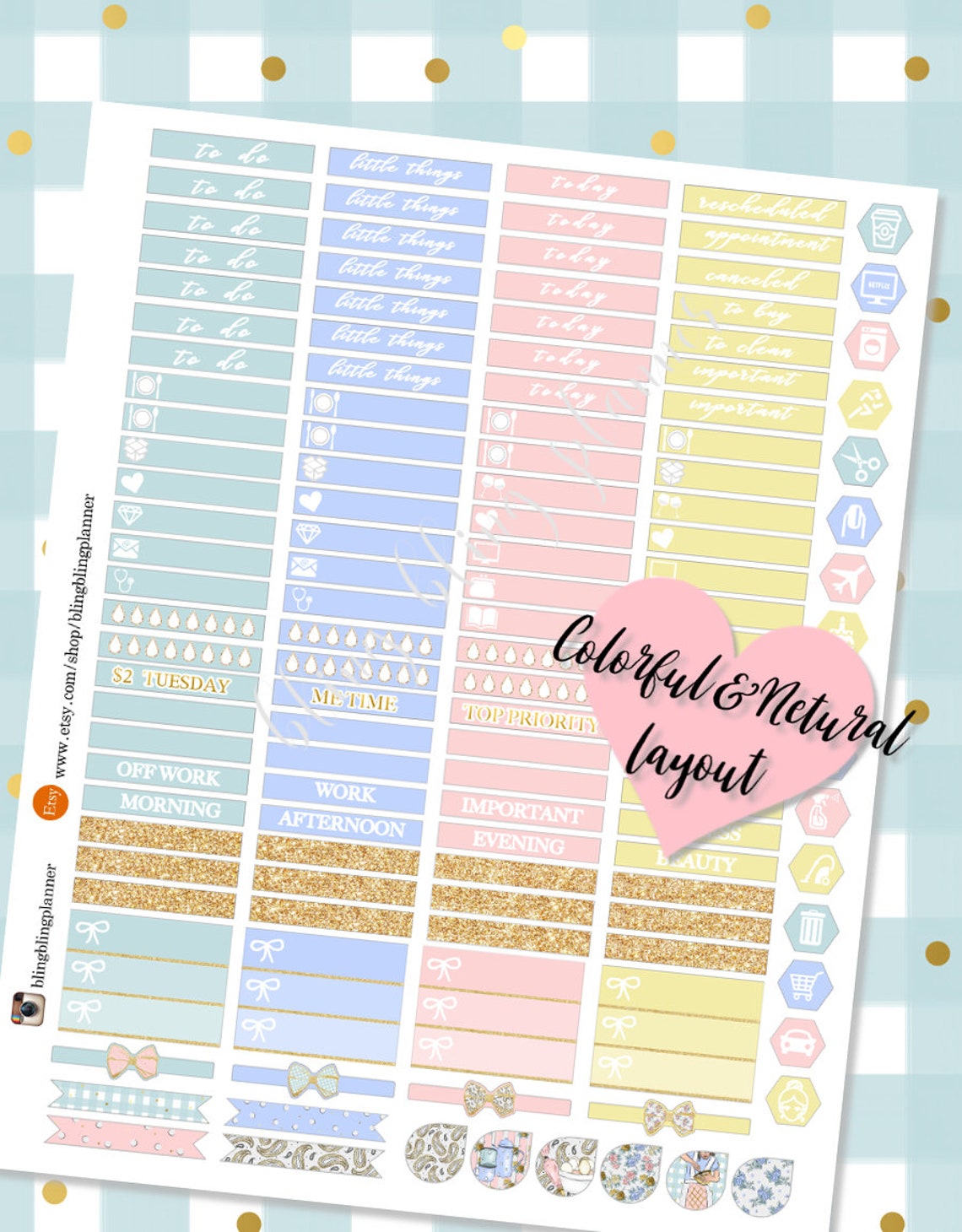 PRINTABLE LOVE Planner Kit Printable Sweets Sticker - Etsy
