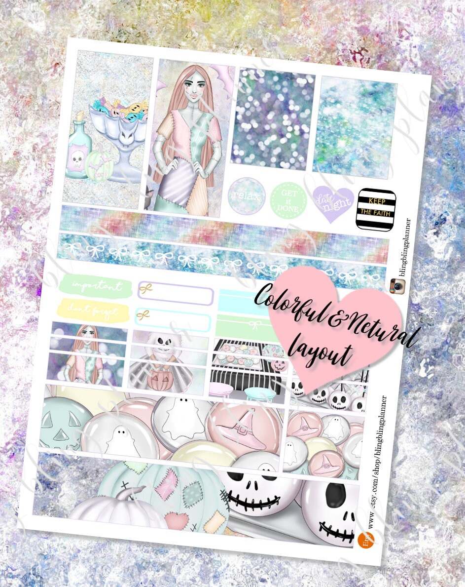 HALLOWEEN PLANNER Stickers PRINTABLE Printable Planner - Etsy