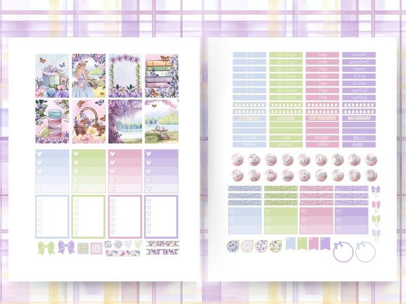 SPRING PRINTABLE Planner Sticker for Erin Condren Weekly Sticker Kit ...