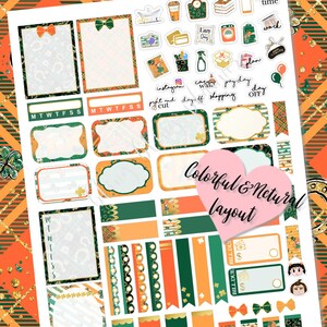 Printable ST PATRICKS DAY Planner Stickers, St Patty Printable Planner ...