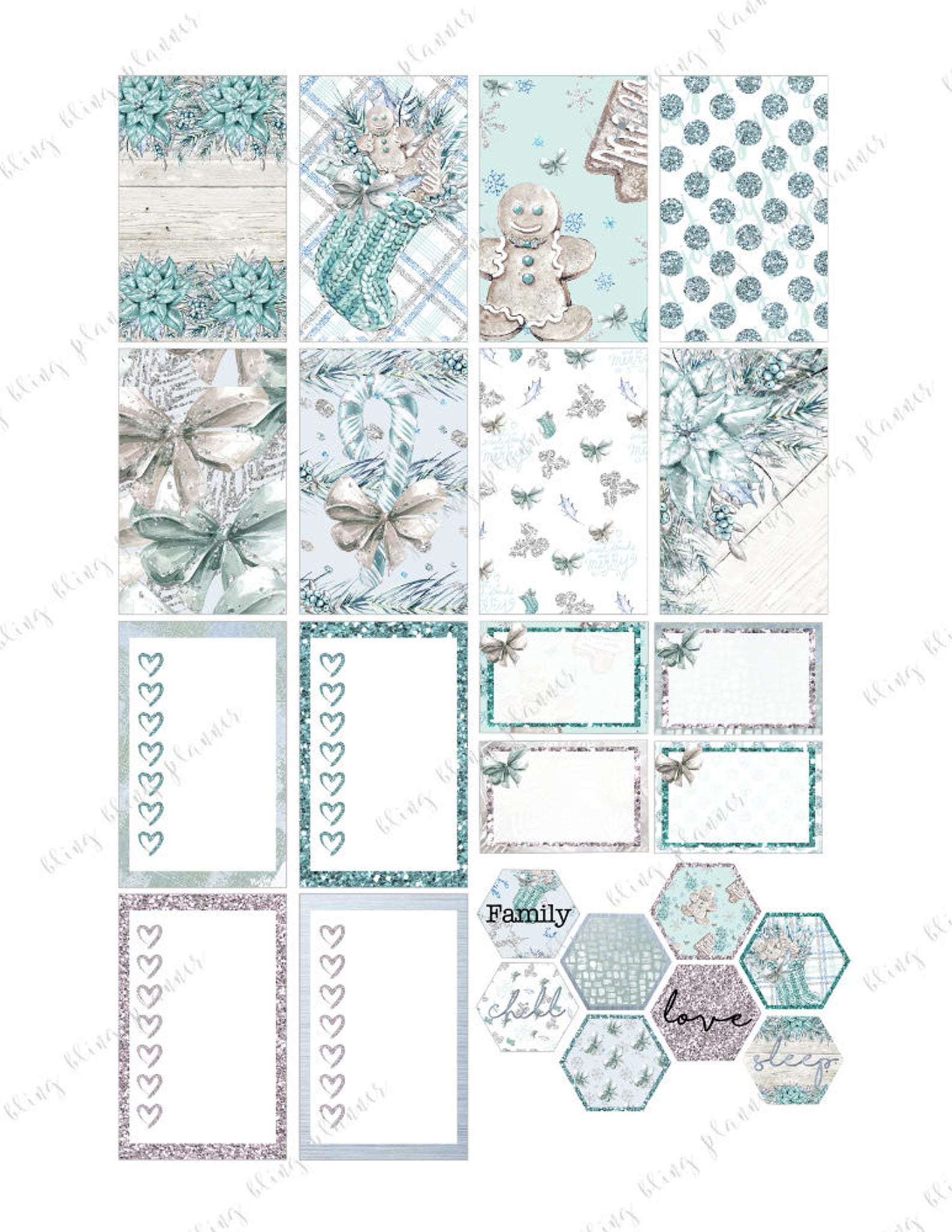 Happy Planner Christmas Printable HOLIDAY PLANNER KIT Winter - Etsy
