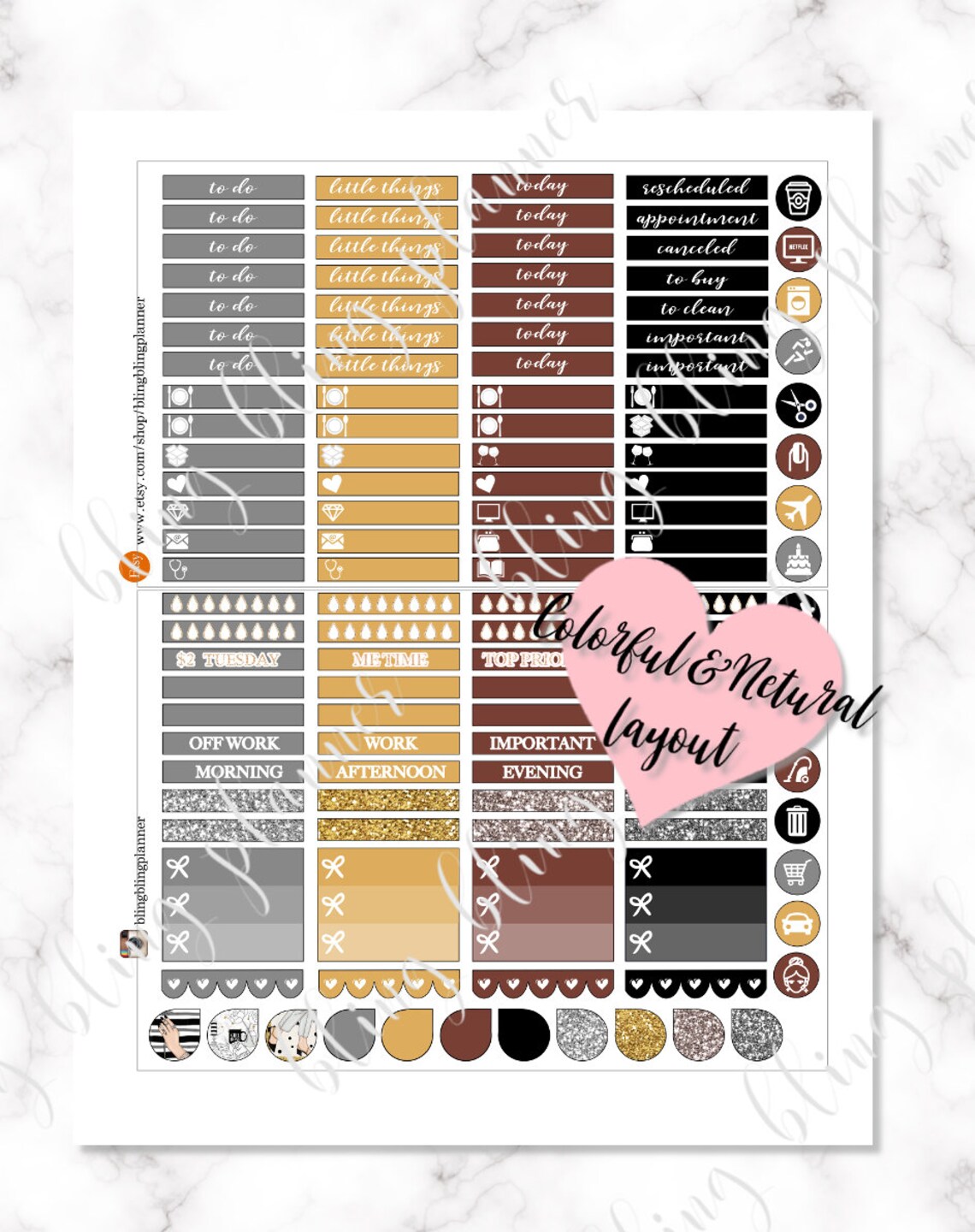 WORK FROM HOME Planner Stickers Stay At Home Printable Etsy