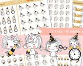 NEW YEAR PLANNER Stickers, Planner Deco Stickers, Printable 2020 Planner Stickers, unicorn planner stickers, countdown stickers, unicorn