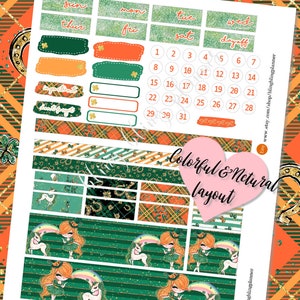 Printable ST PATRICKS DAY Planner Stickers, St Patty Printable Planner ...