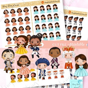 HAMILTON PRINTABLE Planner STICKERS, Hamilton Musical Stickers, Cute ...