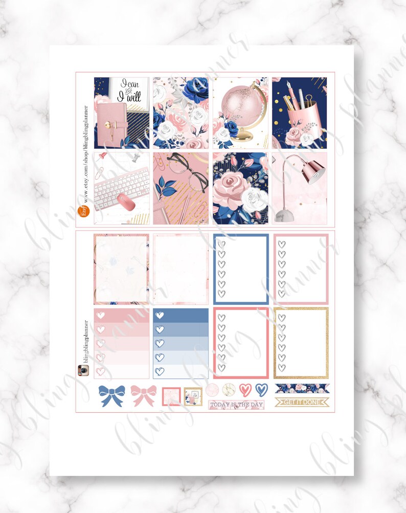 SWEET HOME Planner STICKERS, Printable Sticker Kit, Stay at Home ...