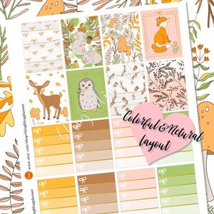 FOX PLANNER STICKERS, Fall Printable Planner Stickers, Owl Planning ...