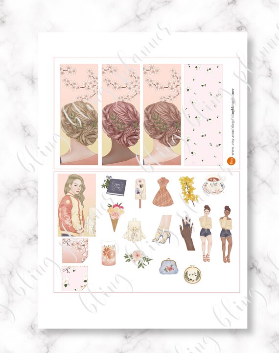 Book/Journaling Planner Stickers  PRINTABLE PLANNER STICKERS – Bella Rose  Paper Co