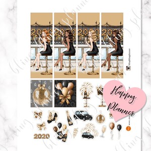 PRINTABLE NEW YEAR Happy Planner Stickers, 2020 New Year Planner ...