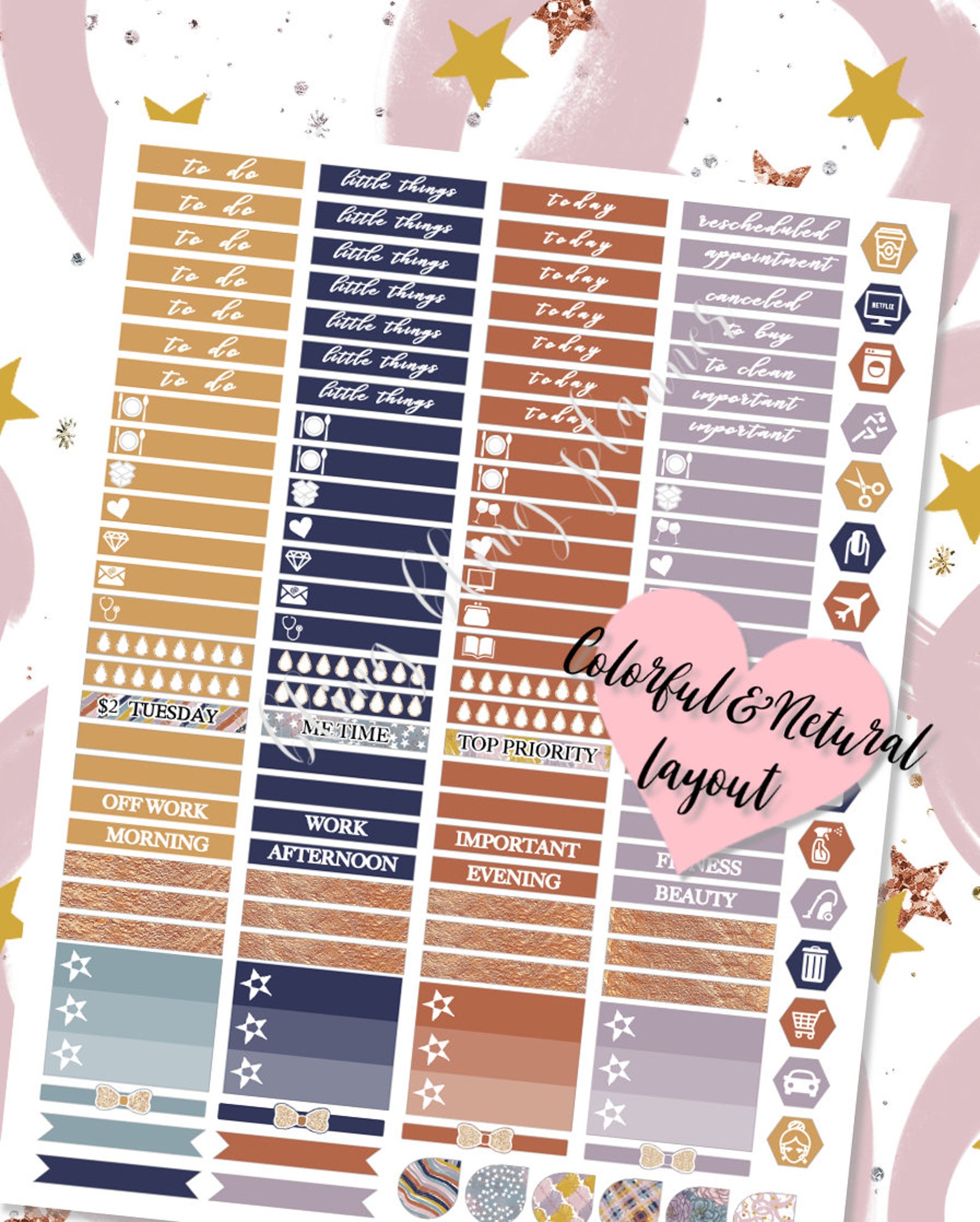 GALAXY PLANNER STICKER Printable Planner Sticker Fall - Etsy