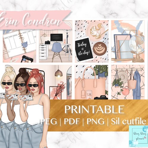 Blogger PLANNER STICKER Printable Planner Stickers Youtuber - Etsy